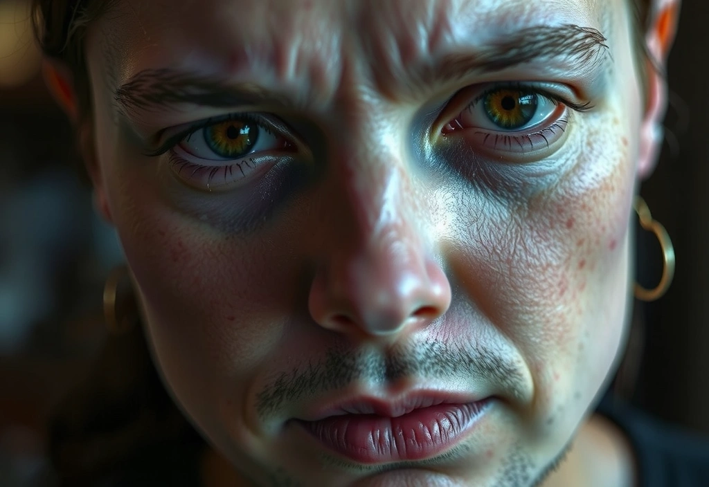 O persoană care se simte obosită și palidă, simbolizând deficiența de vitamine